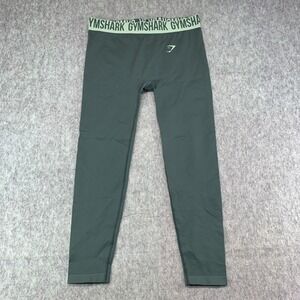 Gymshark Leggings Womens XL Green Everyday Seamless Compression Yoga (32x25)